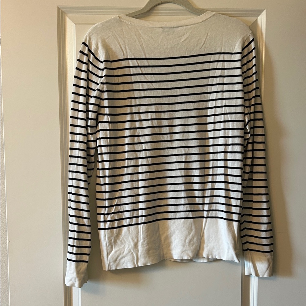 Sandro Paris Ivory Knit Oversized Top EUC - Picture 3 of 4